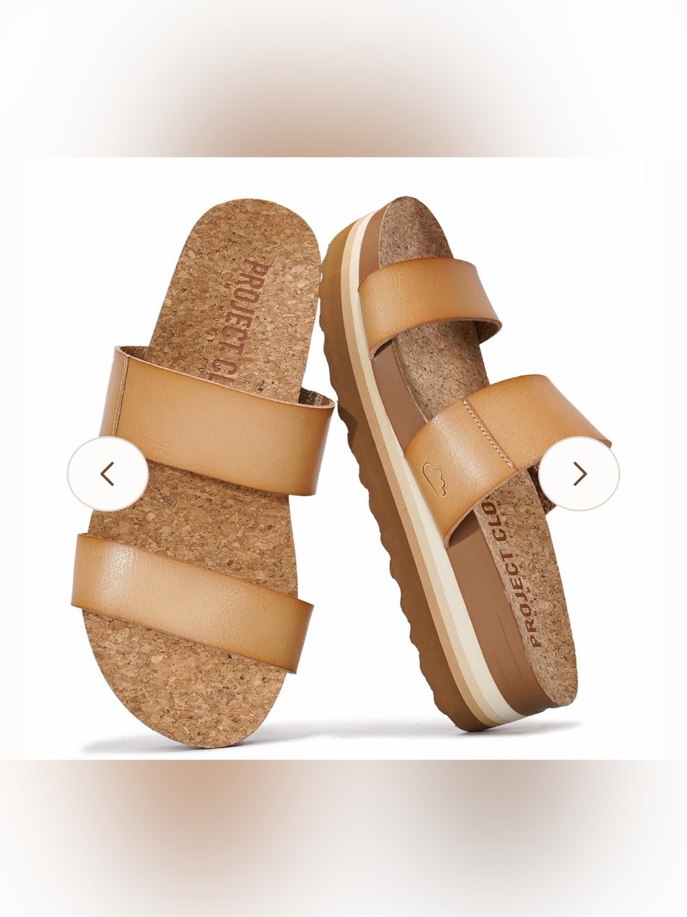 NWT Project Cloud Eco-Leather Riptide Wedge Sandals, size 9